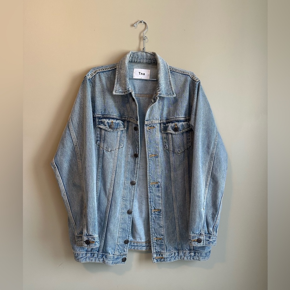 TNA Light Wash Blue Denim Jean Jacket